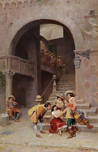 Die Wahrsagerin by Francesco Bergamini [Active 1880–1915]