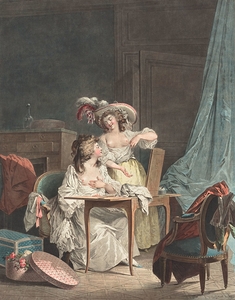 La Comparaison [1786] by Jean François Janinet [1752–1814]
