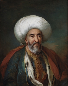 Portrait of Mahmud Agas. Ambassador of Tripolis [1899] by Carl Gustaf Pilo [1711–1793]