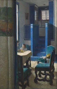 Salon im Haus auf der Hohen Warte [1903] by Carl Moll [1861–1945]