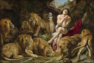 Daniel in the Lions’ Den [c. 1614–1616] by Peter Paul Rubens [1577–1640]