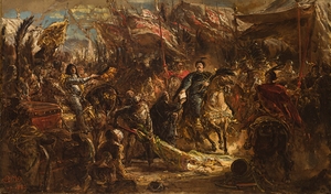 Jan III Sobieski Hands Canon Denhoff a Letter to the Pope with the Message of the Victory over the Turks at Vienna in 1683 [1880] by Jan Matejko [1838–1893]