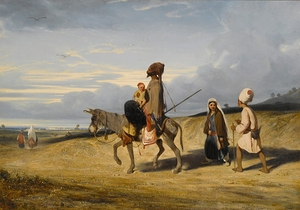 A Desert Passage by Alexandre–Gabriel Decamps [1803–1860]