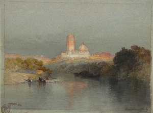 Hacienda on the Lerma River. San Juan. Mexico [1892] by Thomas Moran [1837–1926]