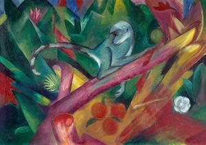 The Monkey [1912] by Franz Marc [1880–1916]