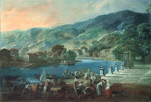 View of El Arenal in Bilbao [1783–1784] by Luis Paret y Alcázar [1746–1799]