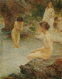 Hochsommer [1903] by Vlaho Bukovac [1855–1922]