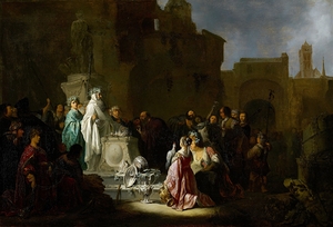 St. Paul and St. Barnabas at Lystra [1636] by Willem de Poorter [1608–1668]