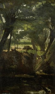 View in the Woods [c. 1880–c. 1923] by George Hendrik Breitner [1857–1923]