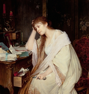 Telegram [1894] by Luisa Max Ehrlerová [1850–1920]