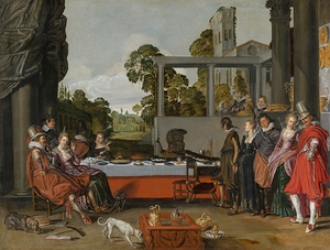 Merry Company on a Terrace [1616–1617] by Willem Pietersz. Buytewech [c. 1592–1624]