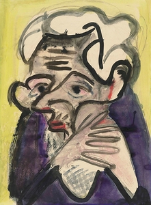 Schweizer Bäuerin [Farmer’s Wife] [1927] by Ernst Ludwig Kirchner [1880–1938]