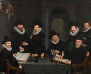 De Regenten van de Gasthuizen [1617–1618] by Cornelis van der Voort [1575–1624]