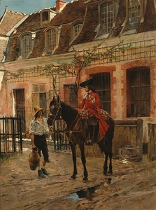 Le renseignement by François Flameng [1856–1923]