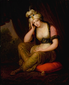 Portrait of a Lady In Oriental Costume [Late 18th Century] by English School [16th–20th Century]