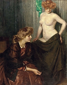 Die Modelle by Frigyes Strobentz [1856–1929]
