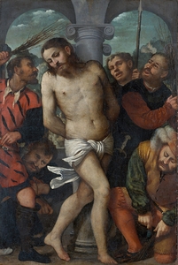The Flagellation [ca. 1540] by Girolamo Romanino [1485–1566]