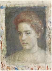 Portret van mejuffrouw Wiedenbruggen [1874–1925] by Jan Veth [1864–1925]