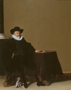 Portrait d’homme en costume de velours noir [1605–1657] by Hendrik Gerritsz Pot [1580–1657]