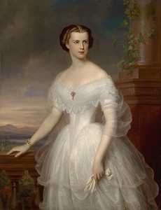 Kaiserin Elisabeth von Österreich by Franz Schrotzberg [1811–1889]