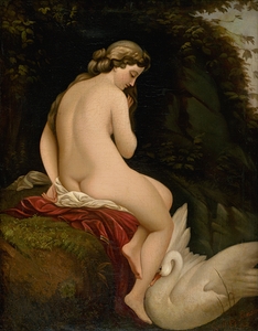 Leda And The Swan [1862] by Alexander Nyulassy [19th century]