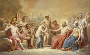 Amore E Psiche Al Cospetto Degli Dei by Vincenzo Camuccini [1771–1844]