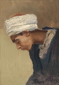 Orientalischer Portraitkopf 2 by Franz Xaver Kosler [1864–1905]