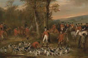 The Berkeley Hunt. The Death [1842] by Francis Calcraft Turner [c. 1782–1846]