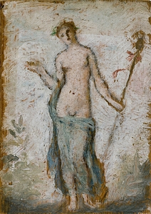 Bacchante au thyrse [1880] by Henri Cros [1840–1907]