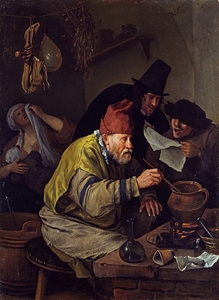 The Village Alchemist [early 1660s] by Jan Steen [1626–1679]
