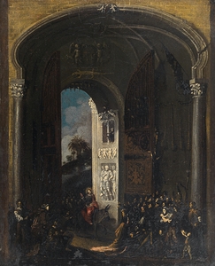 Christ’s entry into Jerusalem by François de Nomé [1593–1644]