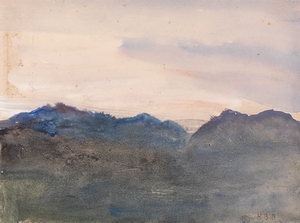 Evening Landscape by Hercules Brabazon Brabazon [1821–1906]