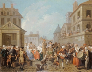 Le Carnaval des rues de Paris [1757] by Etienne Jeaurat [1699–1789]