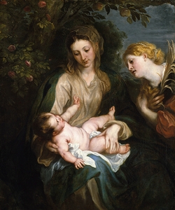 Virgin and Child with Saint Catherine of Alexandria [ca. 1630] by Anthony van Dyck [1599–1641]