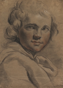 Head of a Young Man [recto] [1780s] by Gaetano Gandolfi [1734–1802]