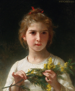 Mimosa [1899] by William Bouguereau [1825–1905]