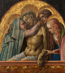 Pietà [1476] by Carlo Crivelli [1430–1495]