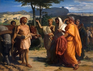 Cincinnatus Recevant Les Ambassadeurs De Rome [1843] by Alexandre Cabanel [1823–1889]