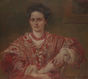 Portrait of Dorothea A. Dreier [1908] by Walter Shirlaw [1838–1909]