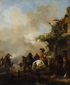 Halte de cavaliers [1639–1668] by Philips Wouwerman [1619–1668]