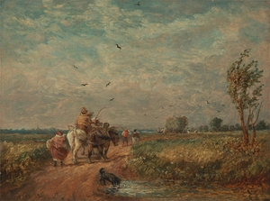 Going to the Hayfield [1853] by David Cox [1783–1859]