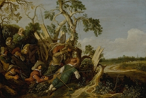 Soldiers Preparing An Ambush by Pieter de Molijn [1595–1661]