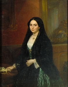 Portrait of Senyora Espalter [1852] by Joaquim Espalter [1809–1880]