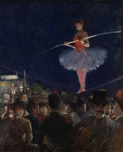Tight–Rope Walker [c. 1885] by Jean–Louis Forain [1852–1931]