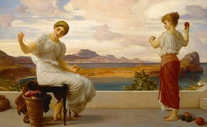 Winding the skein [1878] by Frederic Leighton [1830–1896]