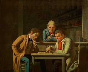 The Checker Players [1850] by George Caleb Bingham [1811–1879]