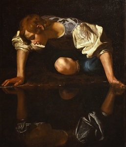 Narcissus [1597–1599] by Caravaggio [1571–1610]