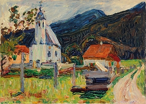 Kochel—Dorfkirche [1902] by Wassily Kandinsky [1866–1944]