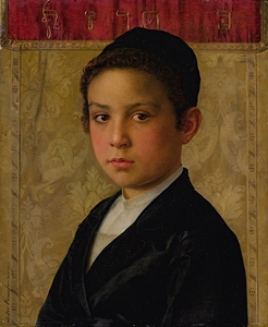 Portrait of a boy by Isidor Kaufmann [1853–1921]