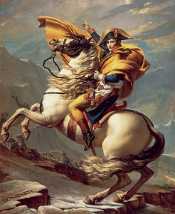 Napoleon Crossing The Alps [1800] by Jacques Louis David [1748–1825]